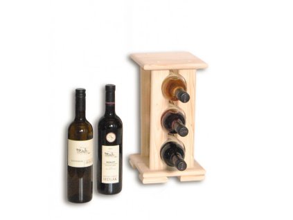 Weinregal aus Holz für 3 Flaschen - SV3