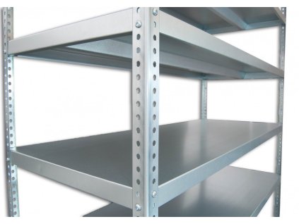 Geschraubtes Haushaltsregal Biedrax 60 x 150 x 150 cm, verzinkt - 3 Fachböden