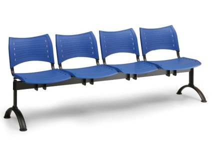 Wartezimmerbank - Kunststoff Visio Biedrax LC9288m - Gestell schwarz