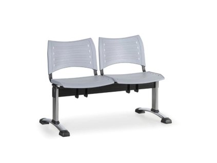 Lavice do čekárny plastová Visio Biedrax LC9290s - podnož chromovaná