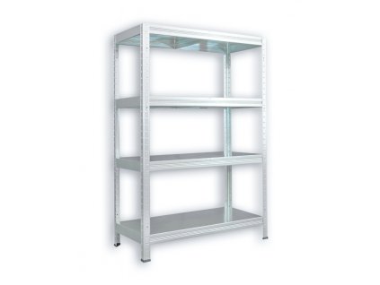 35477 metallregal mit metallboden biedrax 40 x 80 x 120 cm verzinkt 4 fachboden