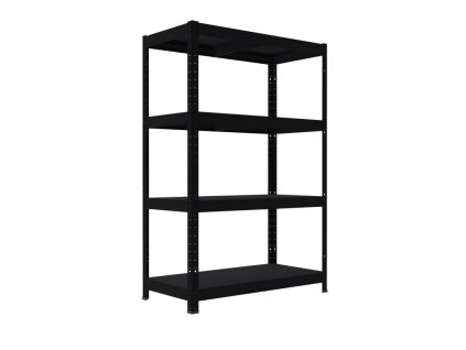 35939 metallregal mit metallboden biedrax 40 x 60 x 120 cm 4 fachboden x 100 kg schwarz