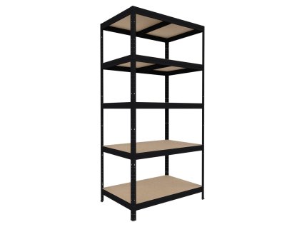 199712 speisekammer regal mit holzboden biedrax 60 x 90 x 240 cm schwarz 5 fachboden mdf