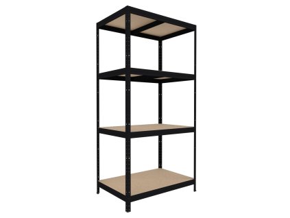 200255 speisekammer regal mit holzboden biedrax 50 x 60 x 180 cm schwarz 4 fachboden mdf