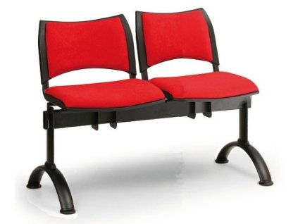 Wartezimmerbank - gepolstert Smart Biedrax LC9212cv -  Gestell schwarz