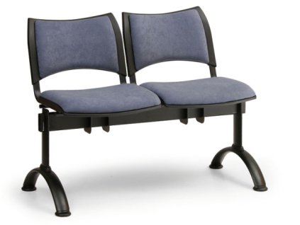 Wartezimmerbank - gepolstert Smart Biedrax LC9212m -  Gestell schwarz