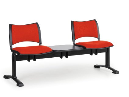 Lavice do čekárny čalouněná Smart Biedrax LC9213CV - podnož černá