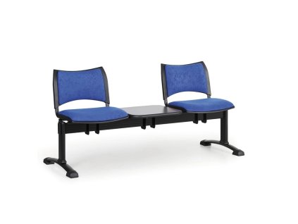 Wartezimmerbank - gepolstert Smart Biedrax LC9213m - Gestell schwarz