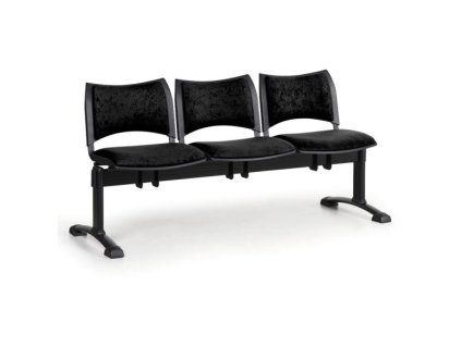 Lavice do čekárny čalouněná Smart Biedrax LC9214c - podnož černá