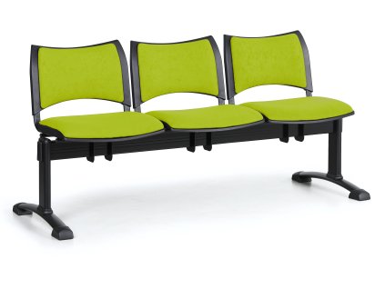 Lavice do čekárny čalouněná Smart Biedrax LC9214z - podnož černá