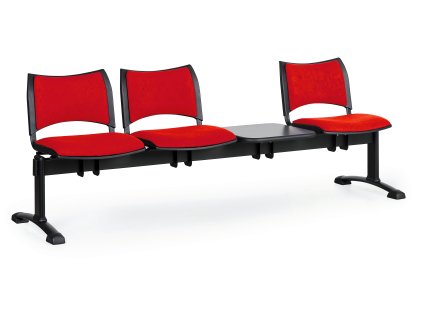 Lavice do čekárny čalouněná Smart Biedrax LC9215CV - podnož černá