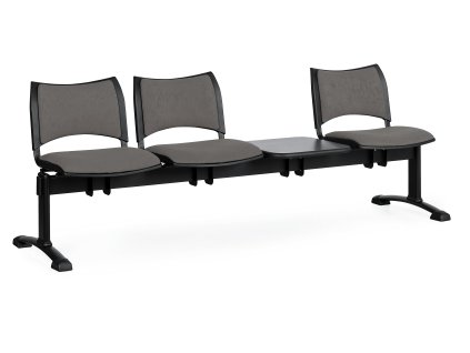 Lavice do čekárny čalouněná Smart Biedrax LC9215s - podnož černá