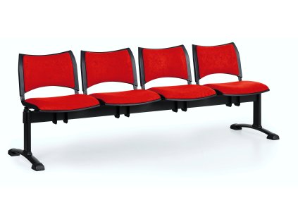 Lavice do čekárny čalouněná Smart Biedrax LC9216CV - podnož černá