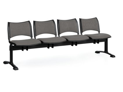 Lavice do čekárny čalouněná Smart Biedrax LC9216s - podnož černá