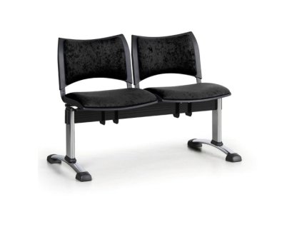 Lavice do čekárny čalouněná Smart Biedrax LC9218c - podnož chromovaná