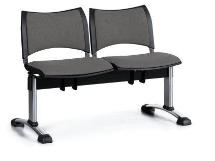 Lavice do čekárny čalouněná Smart Biedrax LC9218s - podnož chromovaná