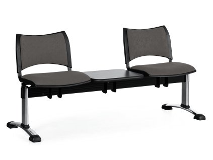 Lavice do čekárny čalouněná Smart Biedrax LC9219s - podnož chromovaná