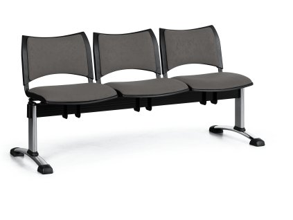 Lavice do čekárny čalouněná Smart Biedrax LC9220s - podnož chromovaná