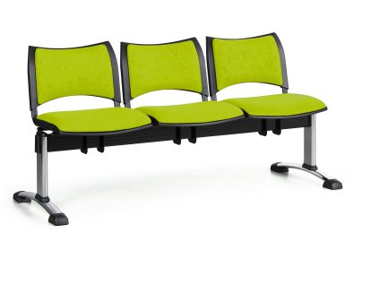 Lavice do čekárny čalouněná Smart Biedrax LC9220z - podnož chromovaná