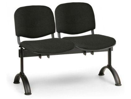 Wartezimmerbank - gepolstert Viva Biedrax LC9368c - Gestell schwarz