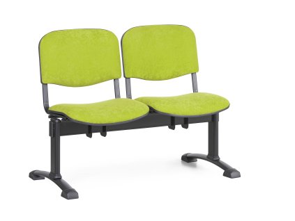 Wartezimmerbank - gepolstert Viva Biedrax LC9368z - Gestell schwarz