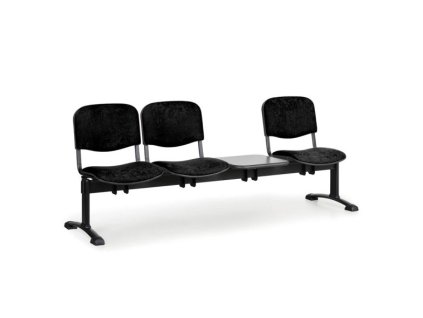 Lavice do čekárny čalouněná Viva Biedrax LC9371c - podnož černá