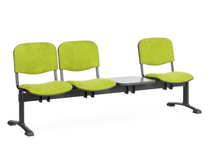 Lavice do čekárny čalouněná Viva Biedrax LC9371z - podnož černá