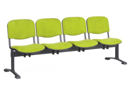 Lavice do čekárny čalouněná Viva Biedrax LC9372z - podnož černá