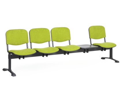 Lavice do čekárny čalouněná Viva Biedrax LC9373z - podnož černá