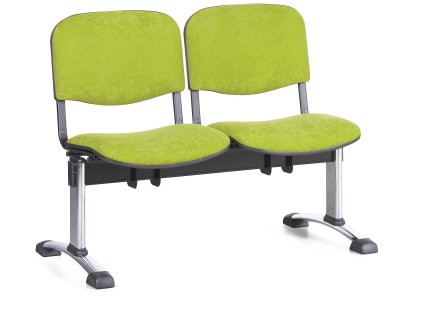 Lavice do čekárny čalouněná Viva Biedrax LC9374z - podnož chromovaná