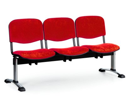 Wartezimmerbank - gepolstert Viva Biedrax LC9376cv - Gestell verchromt