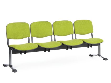 Wartezimmerbank - gepolstert Viva Biedrax LC9378z - Gestell verchromt