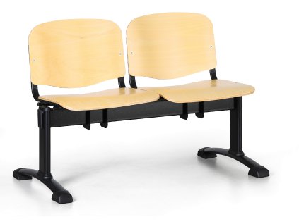 Lavice do čekárny dřevěná ISO Biedrax LC9740 - podnož černá