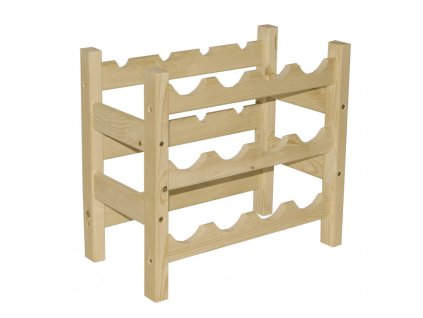 Weinregal aus Holz für 12 Flaschen - SV12