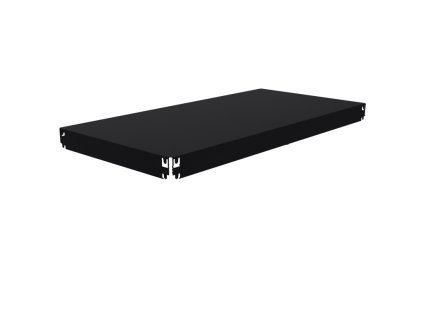 Fachboden für Regal mit Metallboden 40 x 60 cm - schwarz, 100 kg