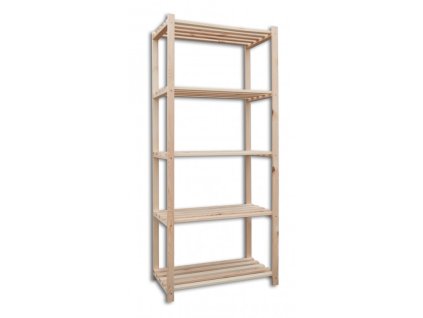 Holzregale Holzlatten 60 x 75 x 170 cm, 5 Fachböden