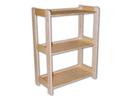 Holzregal Massivholz 33 x 68 x 89 cm, 3 Fachböden