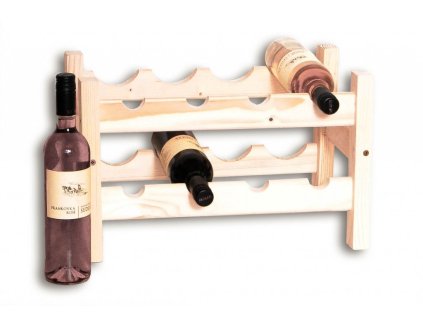 Weinregal aus Holz für 8 Flaschen - SV8