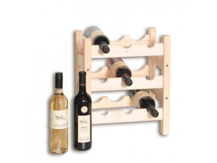 Weinregal aus Holz für 9 Flaschen - SV9
