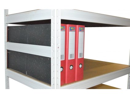 Begrenzung für Regale 40 cm, weiss