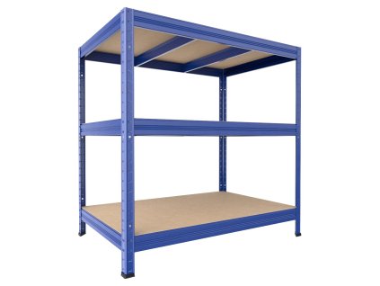 Speisekammer Regal mit Holzböden Biedrax 60 x 90 x 120 cm blau - 3 Fachböden MDF, 300 kg