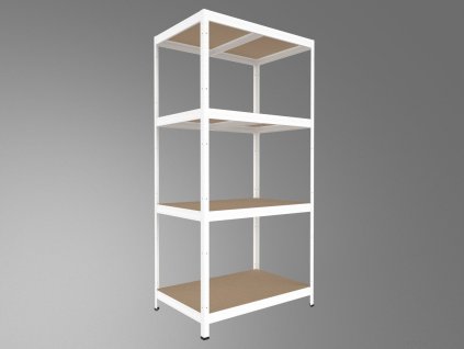 Speisekammerregal Biedrax 45 x 75 x 180 cm, Weiß, 4 Fachböden MDF, Fachlast 200 kg pro Fachboden