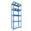 Werkstattregal mit Metallböden Biedrax 60 x 120 x 210 cm blau - 5 Böden verzinkt