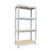 Abstellraum Regal mit Holzböden Biedrax 35 x 75 x 180 cm verzinkt - 4 Fachböden MDF