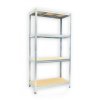 Abstellraum Regal mit Holzböden Biedrax 45 x 120 x 180 cm verzinkt - 4 Fachböden MDF
