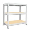 Abstellraum Regal mit Holzböden Biedrax 60 x 120 x 90 cm weiss - 3 Fachböden MDF