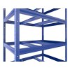 Abstellraumregal Biedrax 60 x 120 x 120 cm, Blau, 4 Fachböden weiß laminiert 12 mm, Fachlast 200 kg pro Fachboden