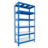 Abstellraum Regal mit Metallböden Biedrax 60 x 120 x 180 cm blau - 6 Böden verzinkt