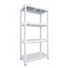 Abstellraum Regal mit Metallböden Biedrax 50 x 75 x 180 cm weiss - 4 Böden verzinkt