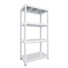 Abstellraum Regal mit Metallböden Biedrax 50 x 120 x 180 cm weiss - 4 Böden verzinkt
